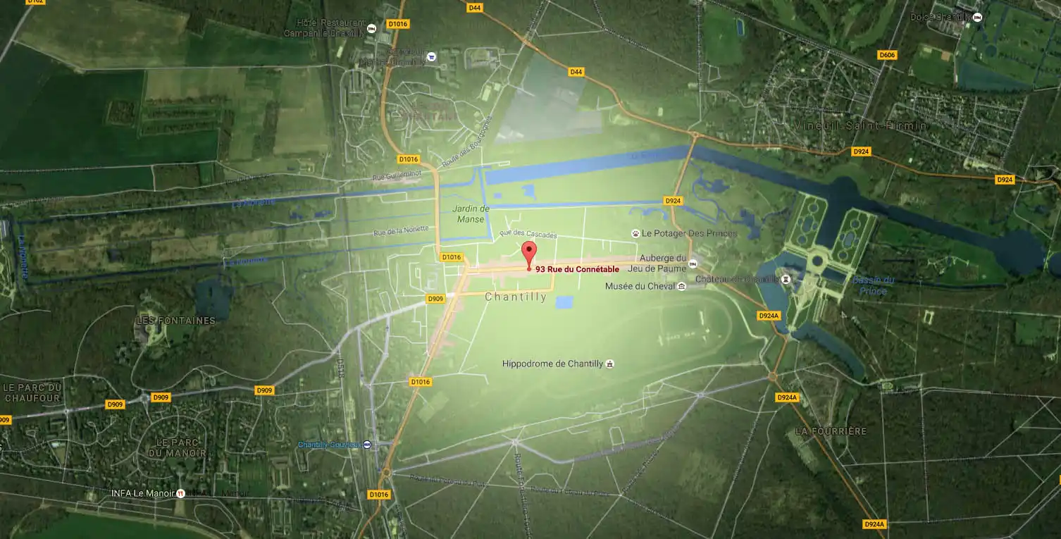 Carte générale de Chantilly